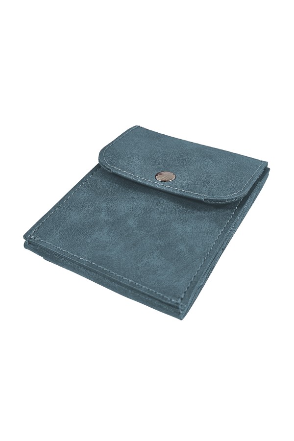 Süet Suni Deri Cüzdan Lacivert