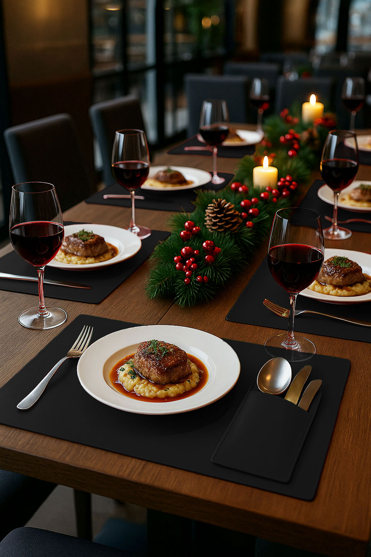 Basic Serisi Servis Seti 6'lı Siyah