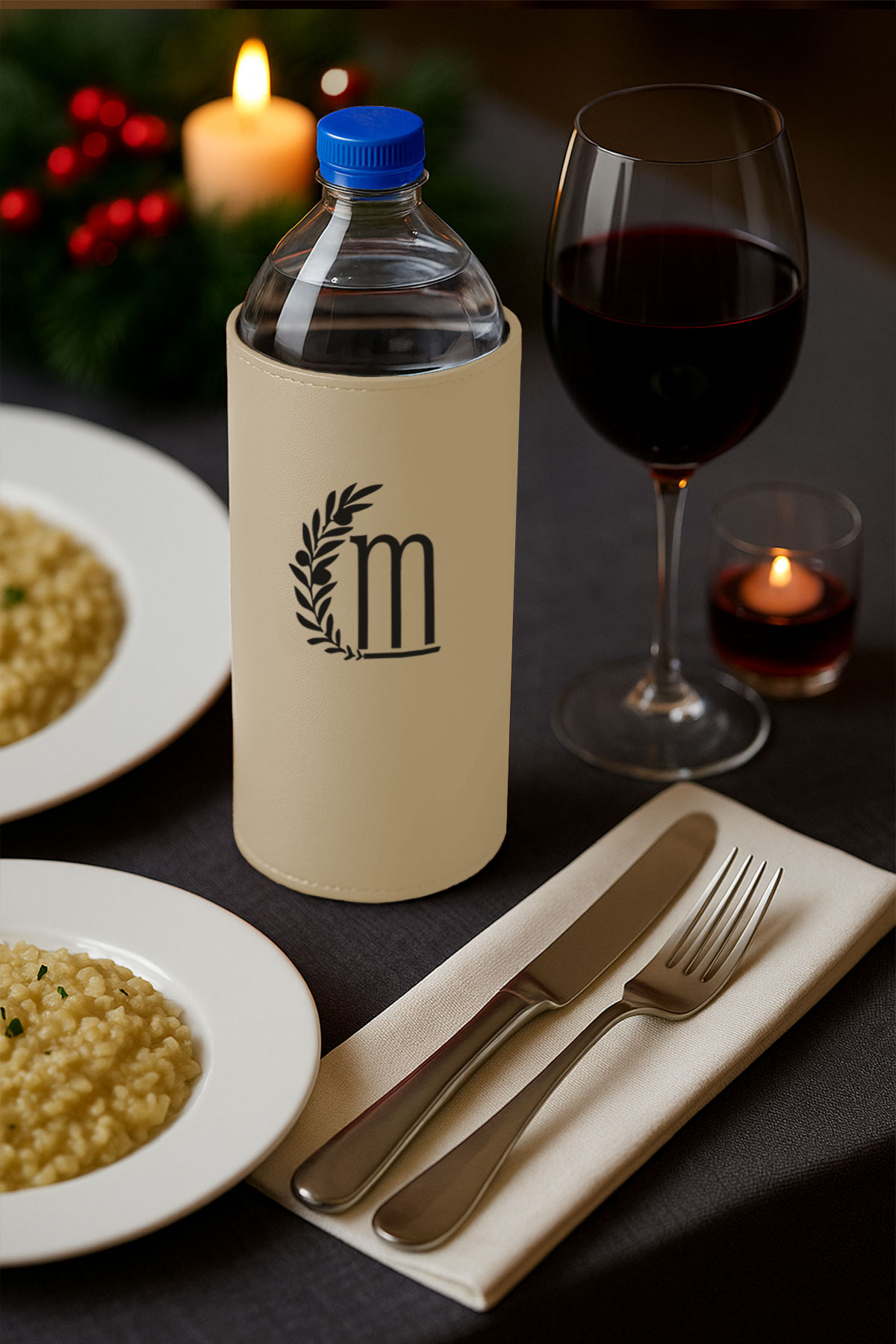 Şişe Kılıfı 4'lü Krem